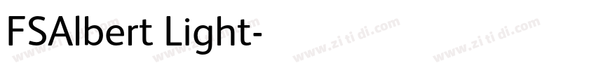 FSAlbert Light字体转换